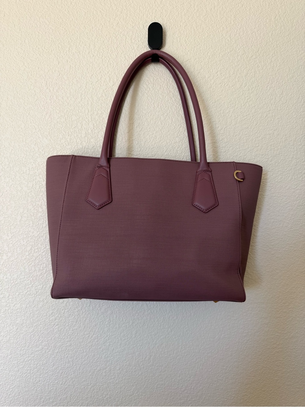 Structured Mauve Tote Bag - Elegant Everyday Carry